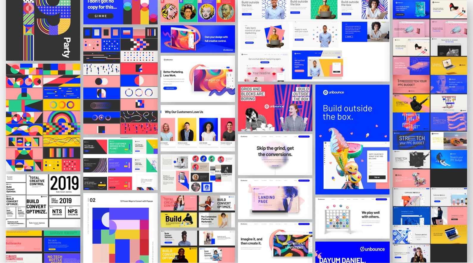 unbounce brand evolution process impression test visual explorations