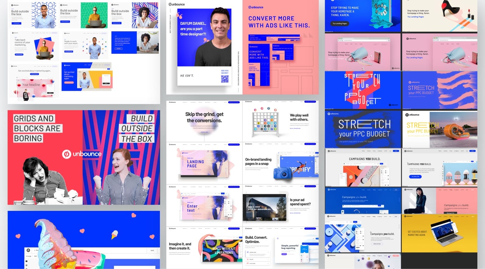 unbounce brand evolution process impression test visual exploration content collab