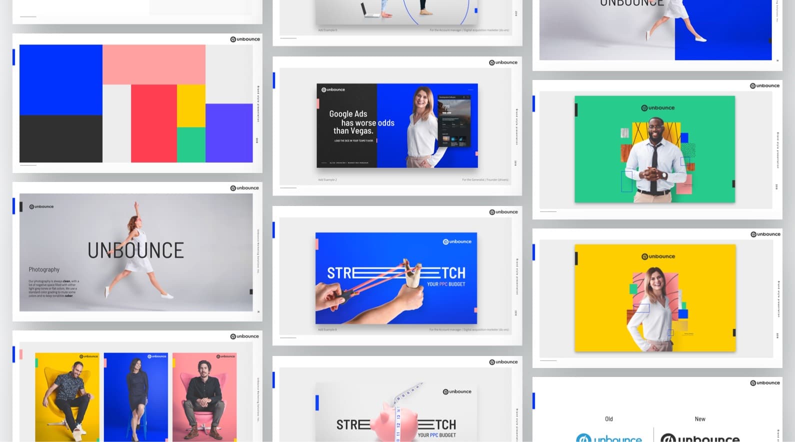 unbounce brand evolution process impression test visual exploration visual standards