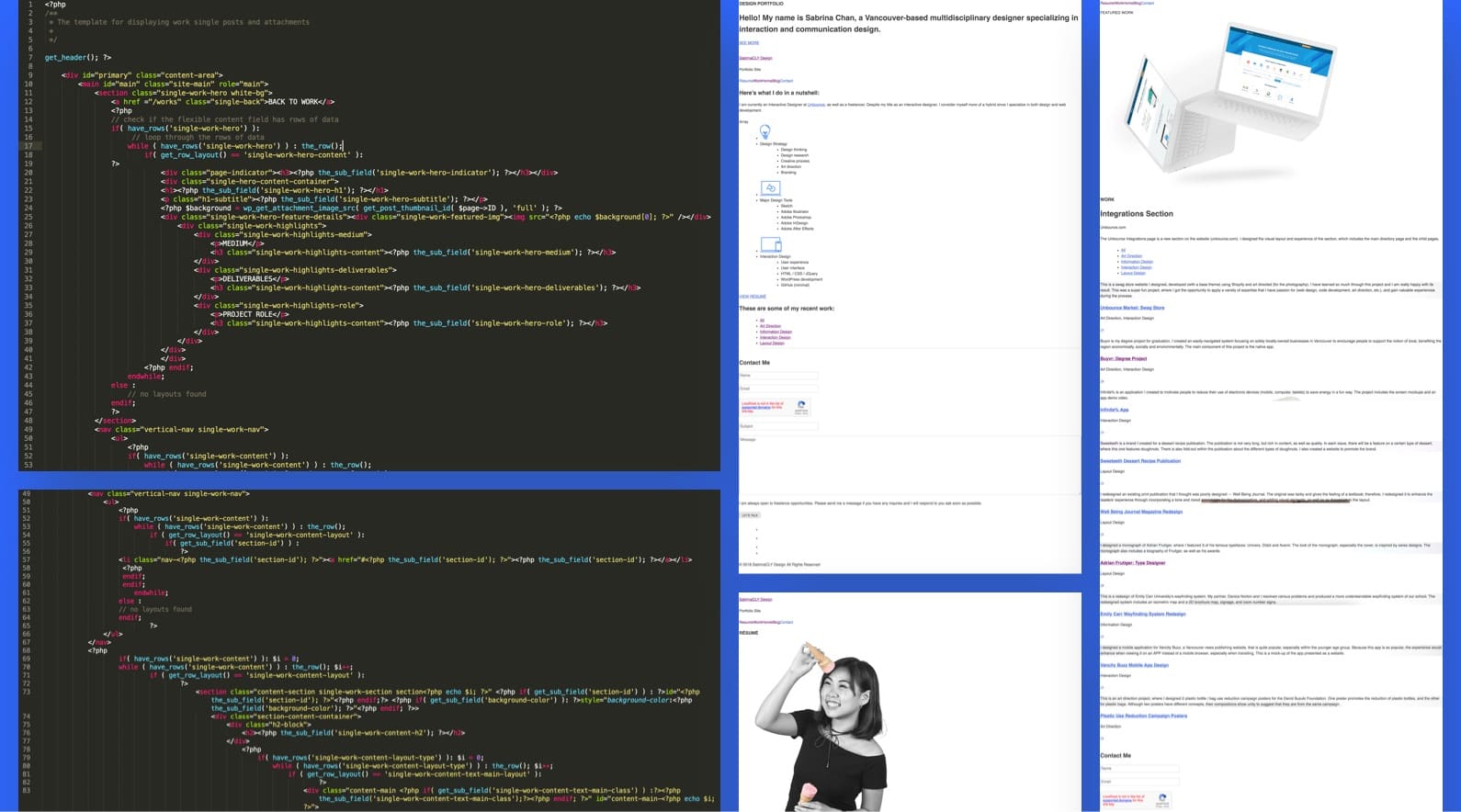portfolio php structure